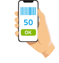 Select CashtoCode as the payment method on the partner website. Follow the instructions and create a barcode.