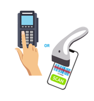 2. Take your barcode to any Payzone outlet. The staff will enter your barcode number OR scan the barcode.